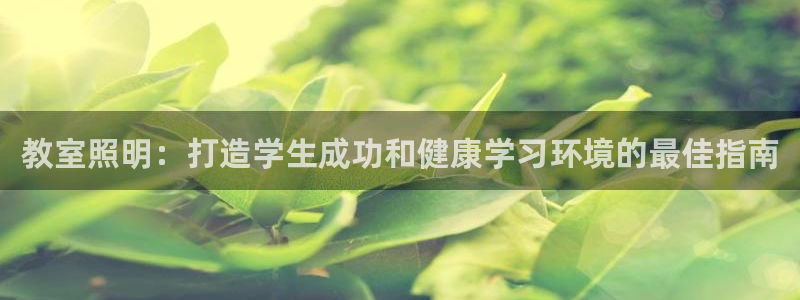 教室照明：打造学生成功和健康学习环境的最佳指南
