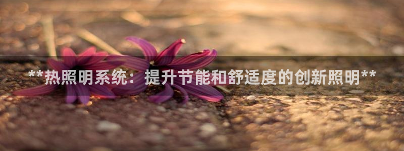 **热照明系统：提升节能和舒适度的创新照明**