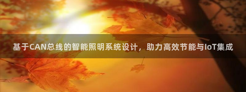 基于CAN总线的智能照明系统设计,助力高效节能与IoT集成