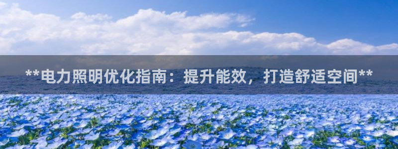 **电力照明优化指南:提升能效,打造舒适空间**