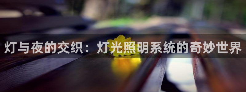 灯与夜的交织：灯光照明系统的奇妙世界