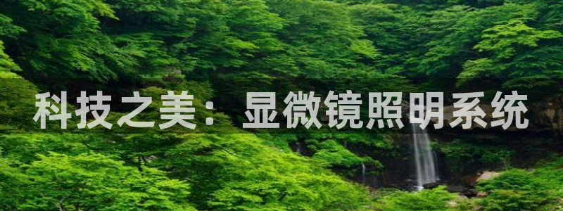 科技之美：显微镜照明系统