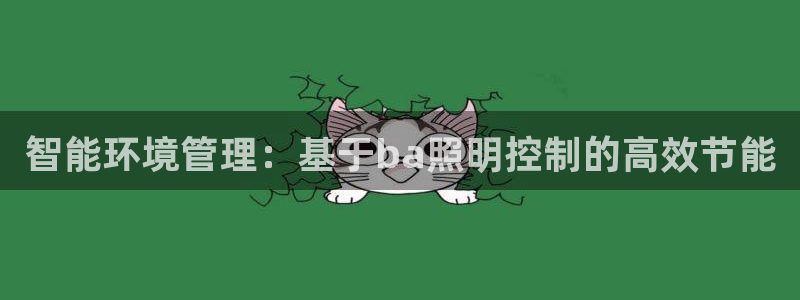 智能环境管理：基于ba照明控制的高效节能