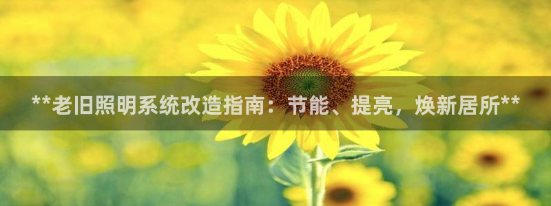 **老旧照明系统改造指南：节能、提亮，焕新居所**