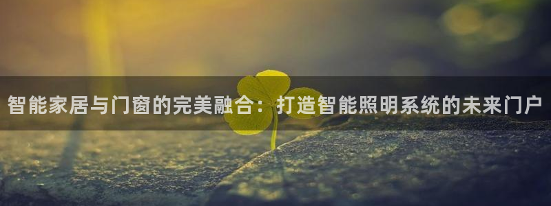 智能家居与门窗的完美融合：打造智能照明系统的未来门户