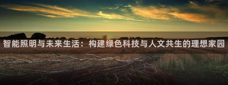 智能照明与未来生活：构建绿色科技与人文共生的理想家园